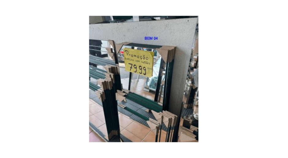 14 Espelhos, medida 100x40 SÃO PAULO SP - leilão judicial - SÃO PAULO SP - lance mínimo R$ 224