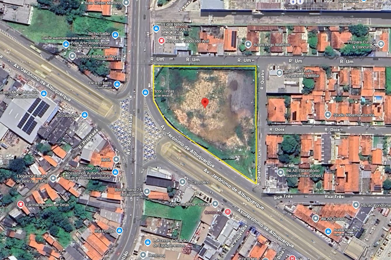 Terreno com 8.553,69m² - Cohab Anil - (02) SÃO LUÍS MA - leilão judicial - SÃO LUÍS MA - lance mínimo R$ 22.805.889