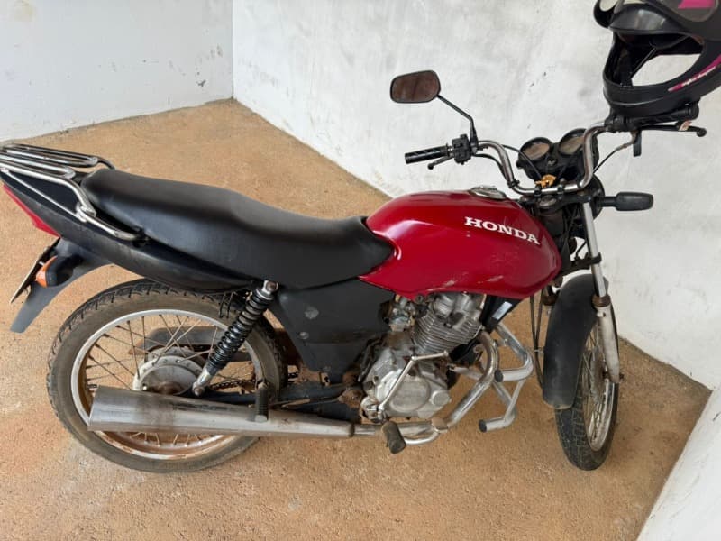 HONDA CG 125 FAN 2006 (modelo 2007) de cor Vermelha, final de chassi R068605, pl - leilão extrajudicial - Cariri do Tocantins / TO TO - lance mínimo R$ 1.000