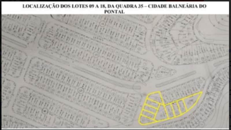 LOTE 17, QUADRA 35, LOTEAMENTO CIDADE BALNEÁRIA PONTAL, ANGRA DOS REIS/RJ. COM AREA TOTAL DE 385M². - leilão judicial - Angra dos Reis RJ - lance mínimo R$ 1.550