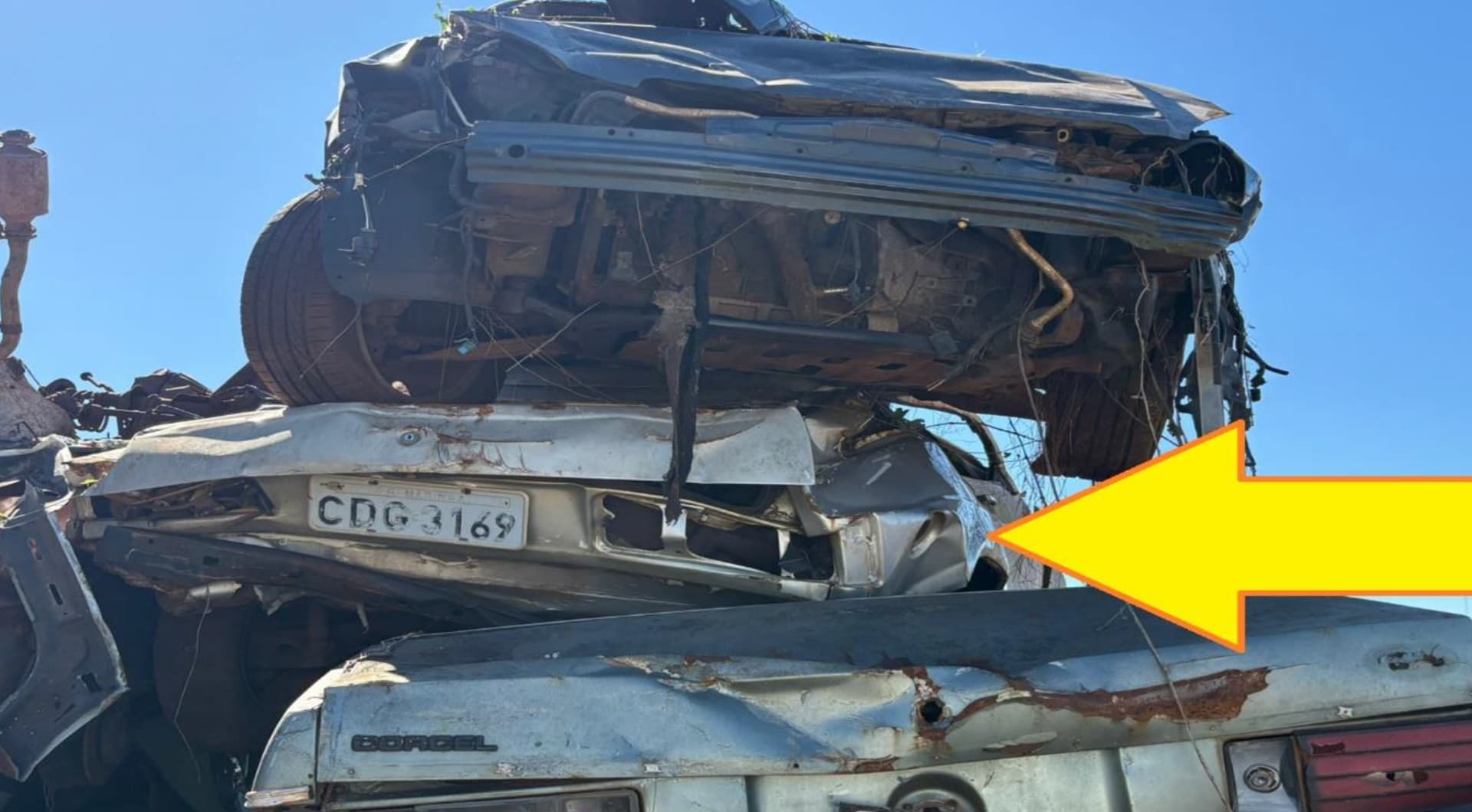 Sucata - VW Gol, em Lunardelli/PR - leilão judicial - Lunardelli PR - lance mínimo R$ 40