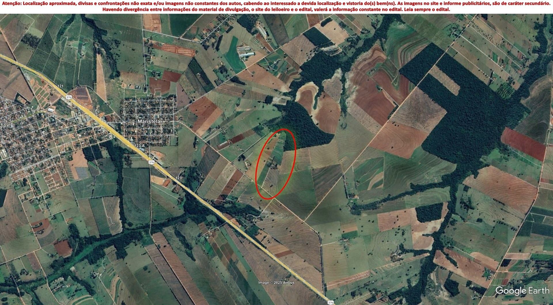 Imóvel c/ 2,08 alq. em Alto Paraná/PR - leilão judicial - Não informado BR - lance mínimo R$ 256.221
