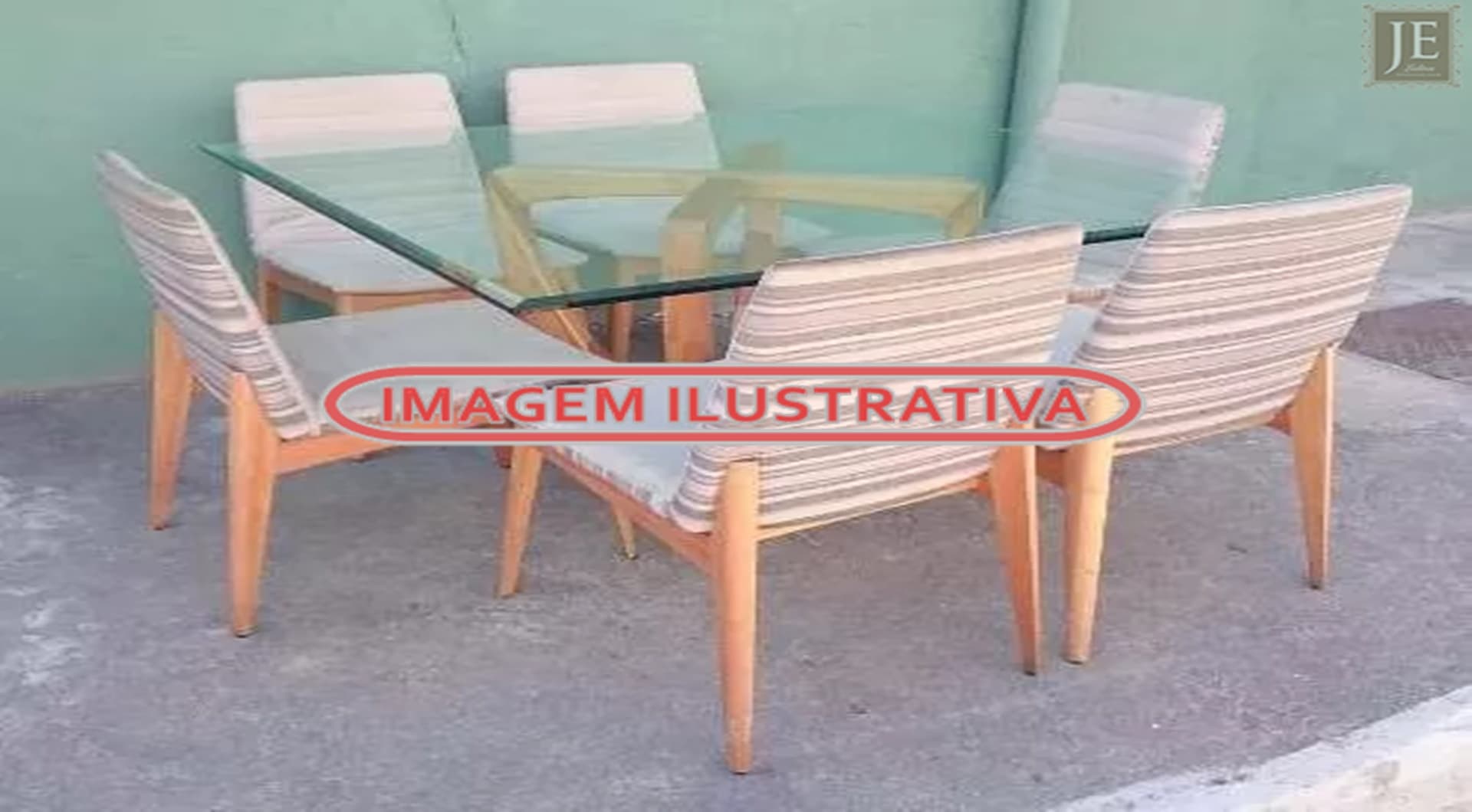 01 mesa c/ seis cadeiras - leilão judicial - Não informado BR - lance mínimo R$ 300