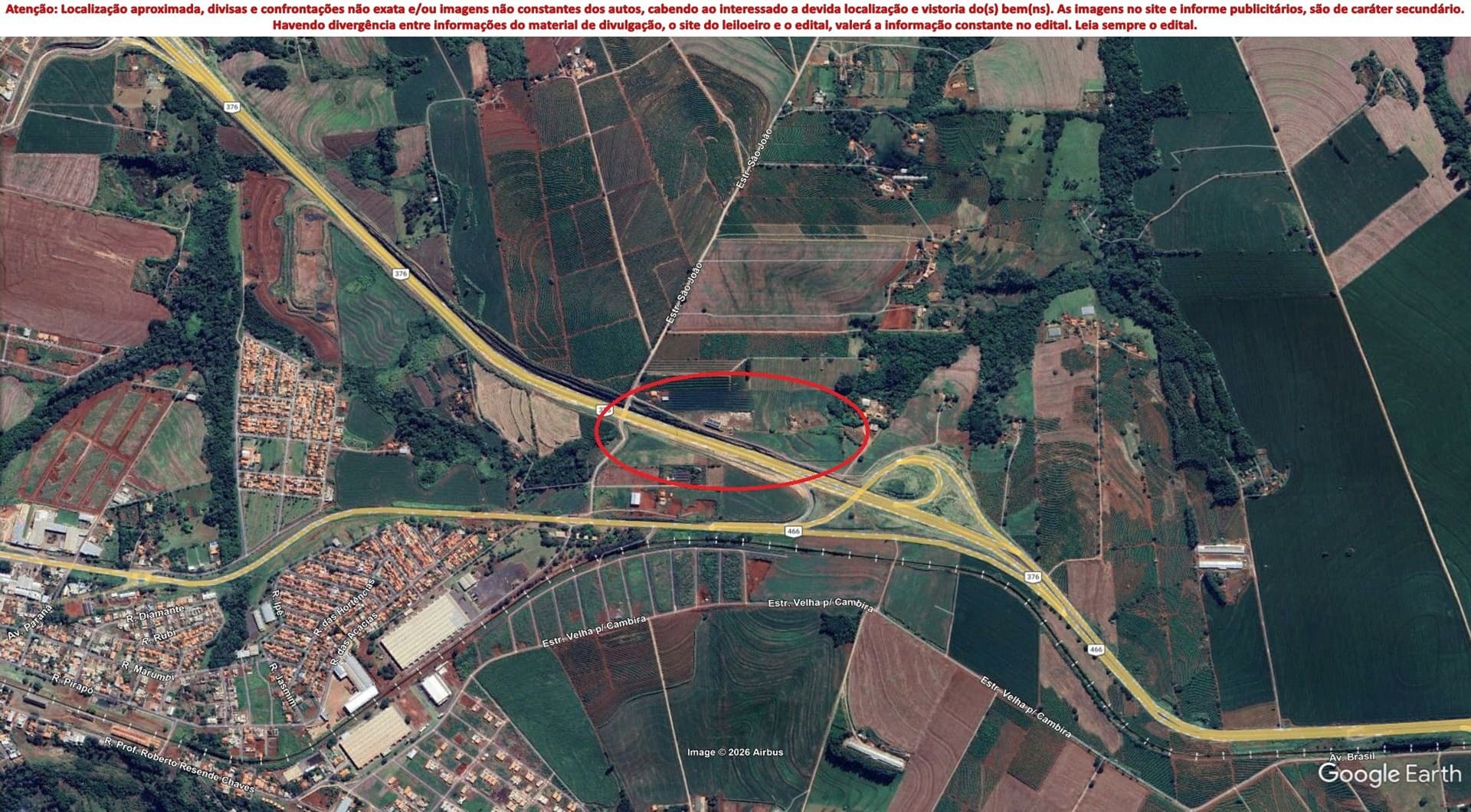 50% de um imóvel c/ 1,25 alq. em Jandaia do Sul/PR - leilão judicial - Jandaia do Sul PR - lance mínimo R$ 127.207