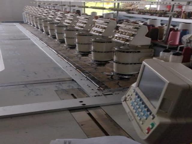 01 máquina de bordar Barudan - leilão judicial - Não informado BR - lance mínimo R$ 102.818