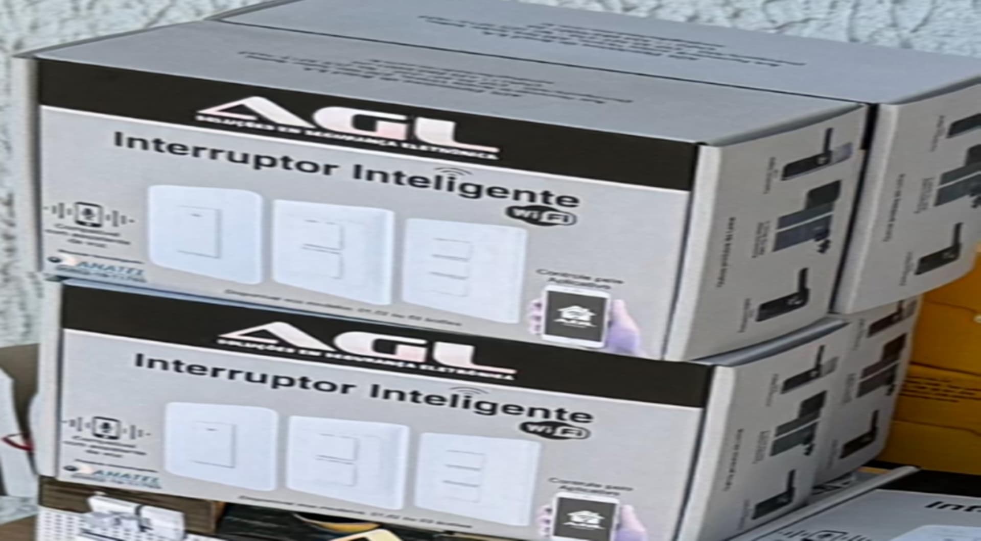 05 interruptores inteligente WI-FI AGL - leilão judicial - Não informado BR - lance mínimo R$ 450