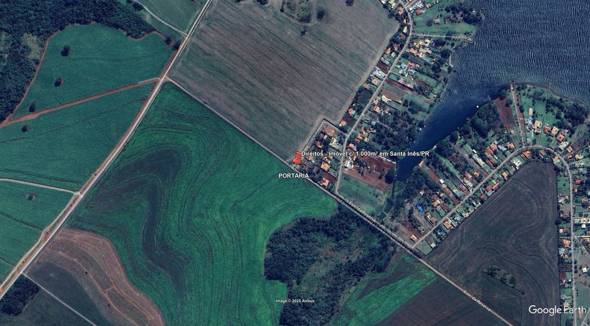 Direitos - Imóvel c/ 1.000m² no Marinas do Paranapanema em Santa Inês/PR - leilão judicial - Não informado BR - lance mínimo R$ 280.500