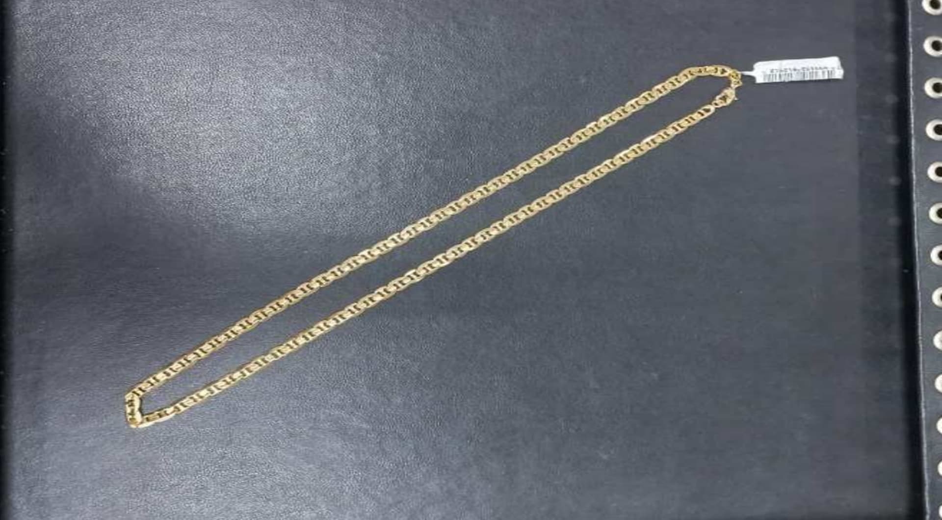 01 cordão folheado a ouro - leilão judicial - Não informado BR - lance mínimo R$ 138