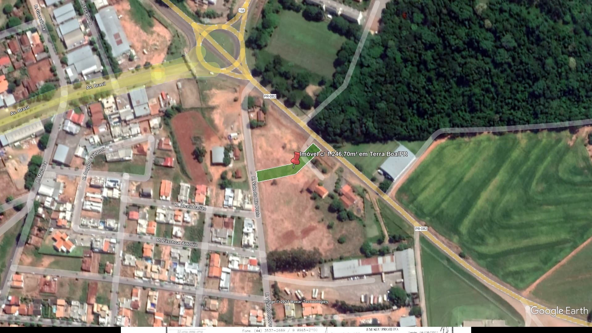 Imóvel c/ 1.246,70m² em Terra Boa/PR - leilão judicial - Terra Boa PR - lance mínimo R$ 232.500