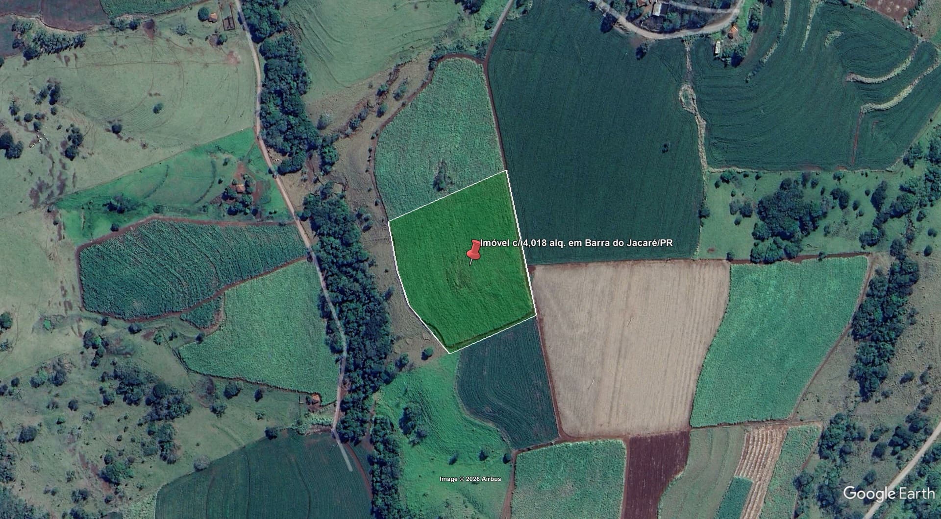 Imóvel c/ 4,018 alq. em Barra do Jacaré/PR - leilão extrajudicial - Não informado BR - lance mínimo R$ 336.515