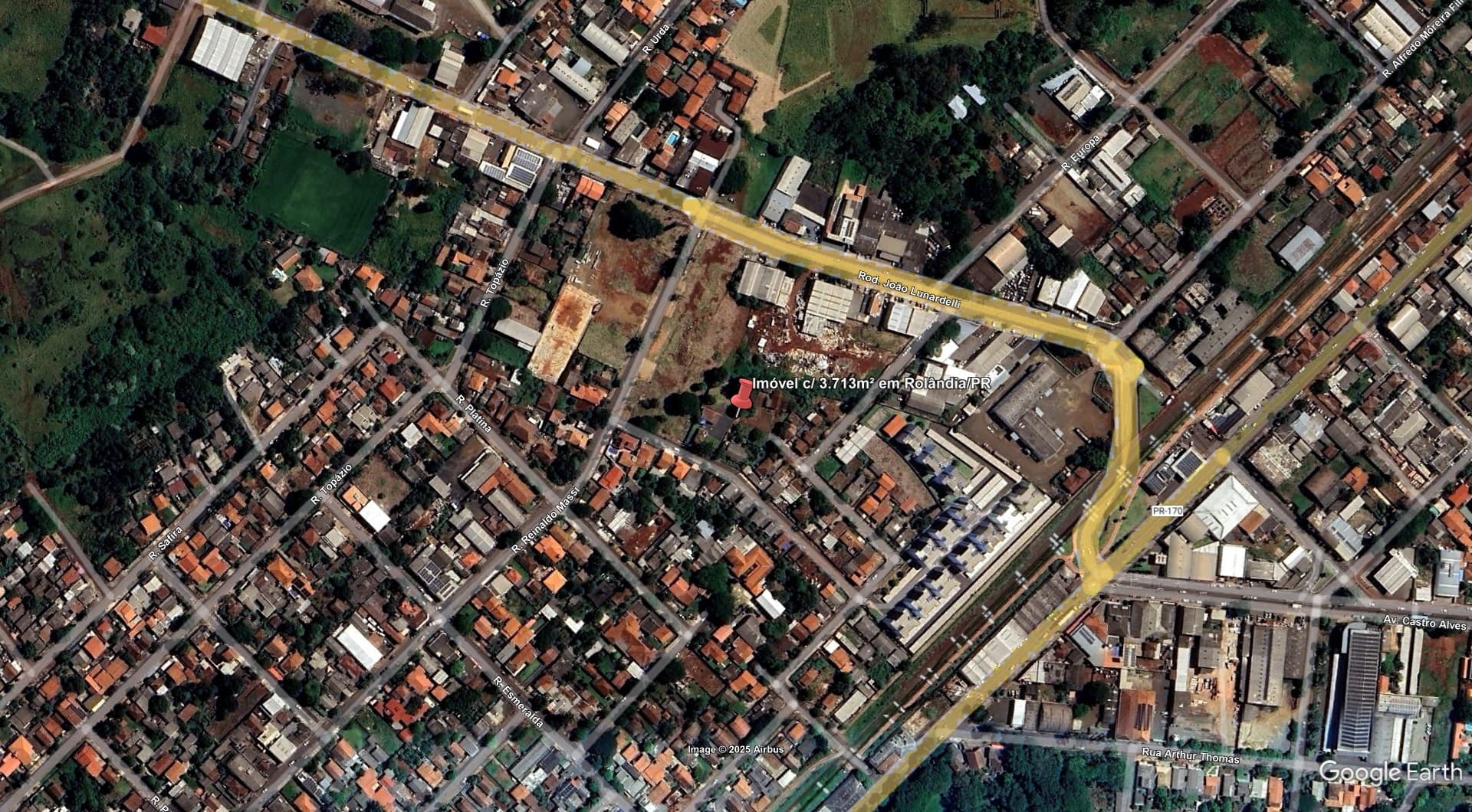 Imóvel c/ 3.713m² em Rolândia/PR - leilão judicial - Não informado BR - lance mínimo R$ 742.600