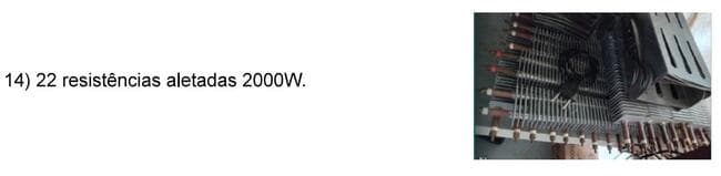 22 resistências aletadas 2000W - leilão judicial - Não informado BR - lance mínimo R$ 1.100