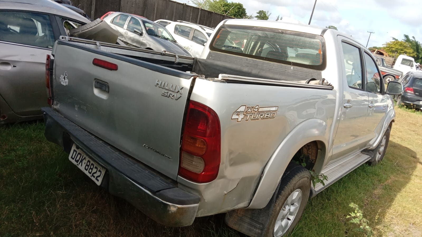 TOYOTA/HILUX CD4X4 SRV - 2005 - leilão extrajudicial - Bayeux PB - lance mínimo R$ 8.200